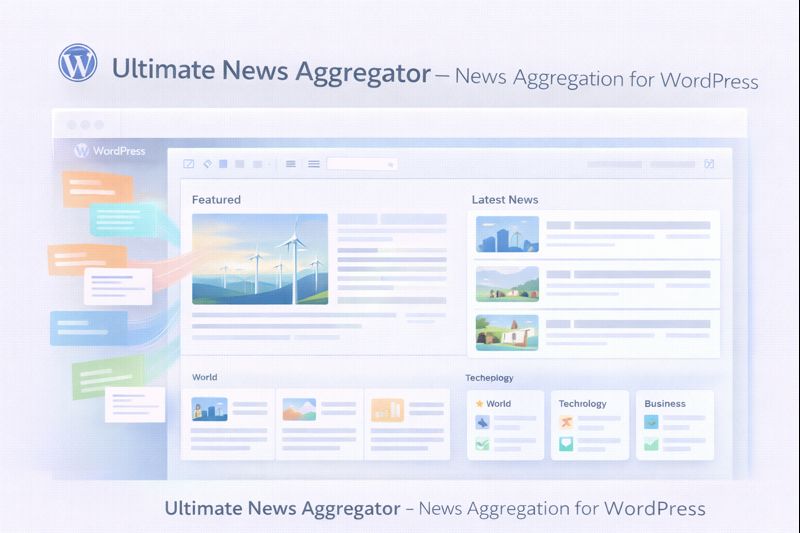 Ultimate News Aggregator Plugin Preview