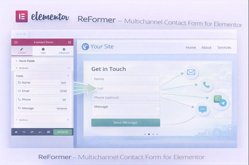 ReFormer Multichannel Contact Form Preview