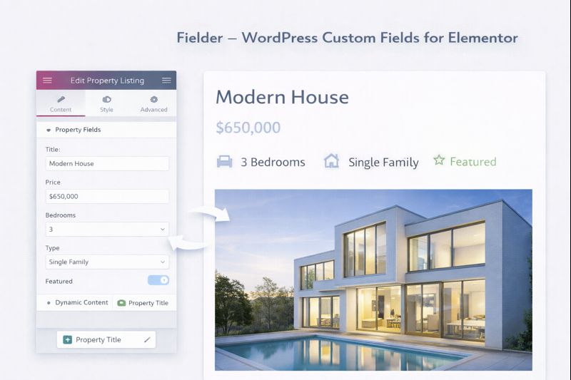 Fielder Custom Fields for Elementor Preview