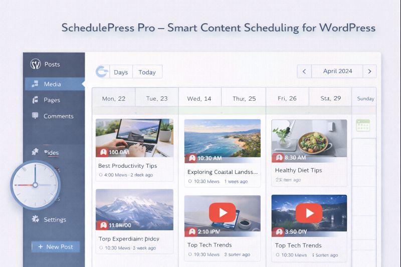 SchedulePress Pro WordPress Plugin Preview