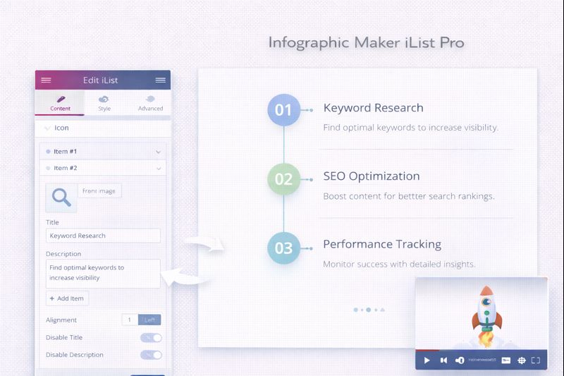 Infographic Maker iList Pro Preview