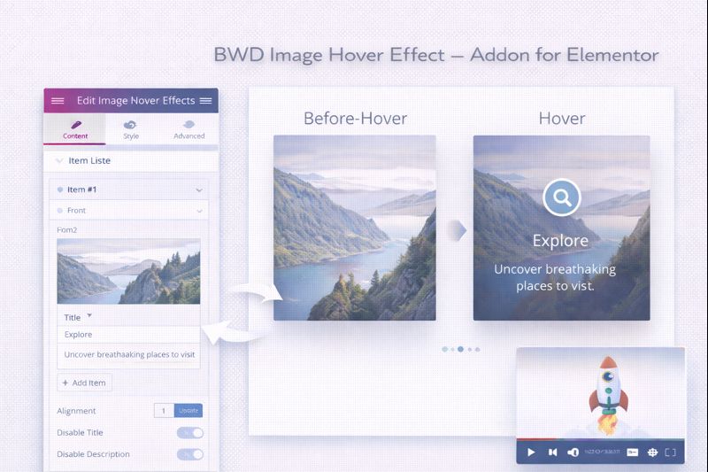 BWD Image Hover Effect Addon for Elementor Preview