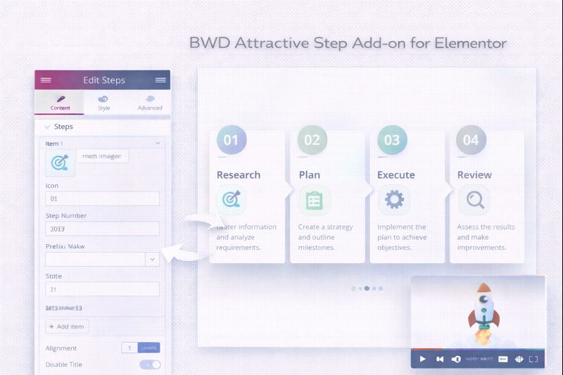 BWD Attractive Step Add-on for Elementor Preview