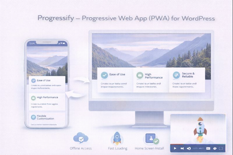 Progressify PWA for WordPress Preview