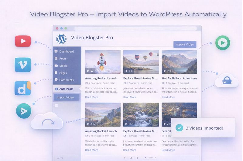 Video Blogster Pro Plugin Preview