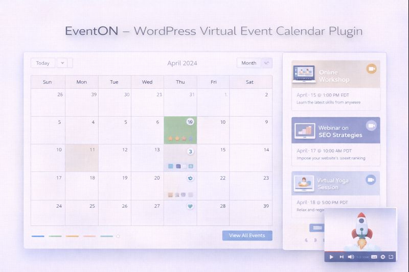 EventON WordPress Calendar Plugin Preview
