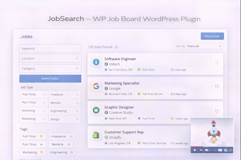 JobSearch WP Job Board Plugin Preview