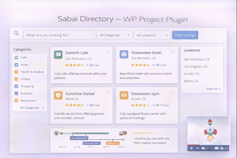 Sabai Directory WordPress Plugin Preview