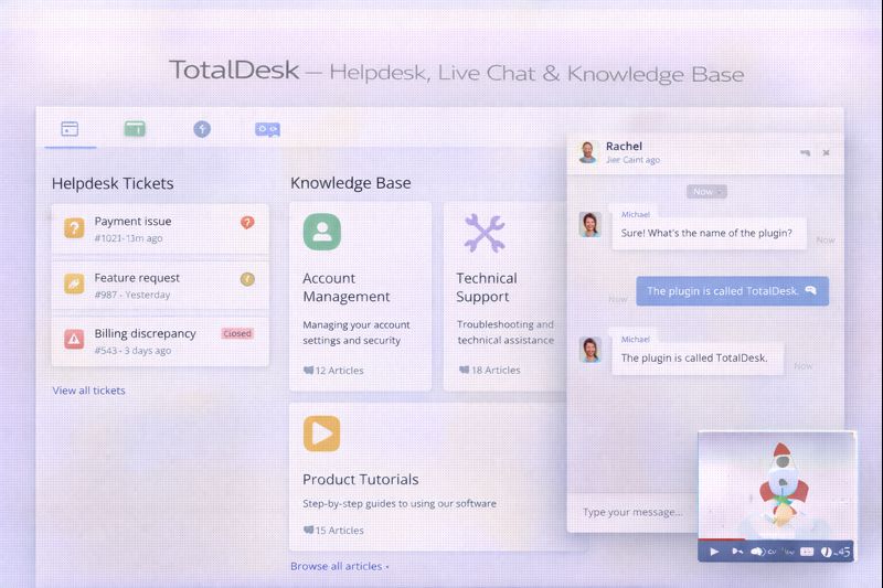 TotalDesk WordPress Plugin Preview