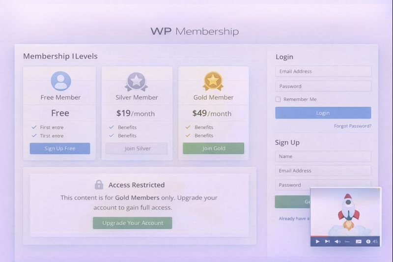 WP Membership WordPress Plugin Preview