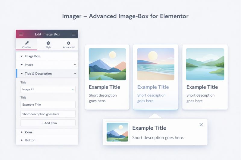 Imager Advanced Image Box for Elementor Preview