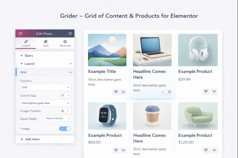 Grider Grid for Elementor Preview