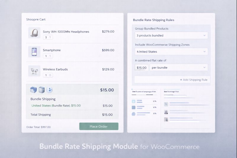 Bundle Rate Shipping Module for WooCommerce Preview