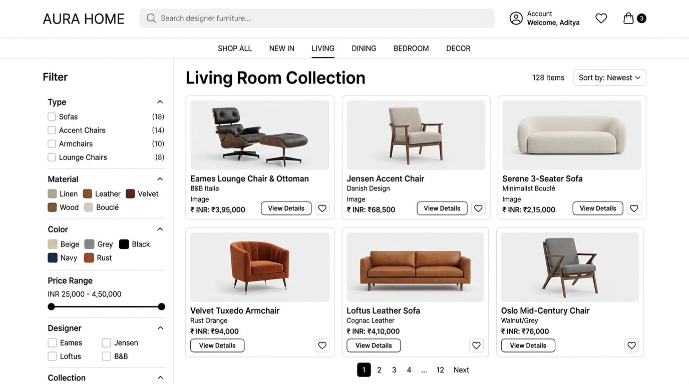 Modern Furniture Retailer & Showroom