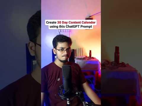 How To Create A 30-Day Content Calendar & Grow On Social Media #contentcreation #ai