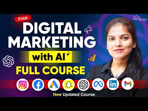 Digital Marketing with AI Full Course for Beginners in 4 HOURS – 2025 Updated [No Experience Needed]