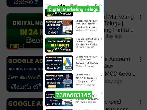 Digital Marketing Telugu – Free Course for Beginners | Best Training Institute in Hyderabad